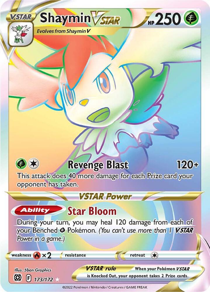 Shaymin VSTAR Secret 173/172 (SWSH09: Brilliant Stars) - Holofoil