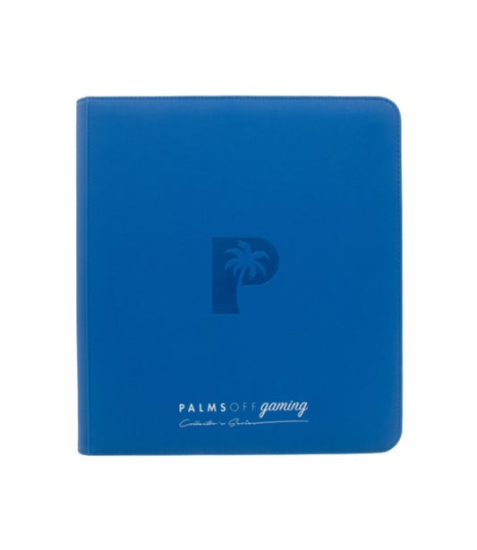 COLLECTOR'S SERIES 12 POCKET ZIP TRADING CARD BINDER - BLUE
