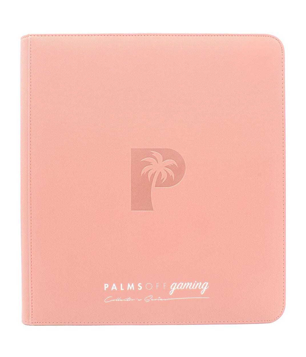 COLLECTOR'S SERIES 12 POCKET ZIP TRADING CARD BINDER - HOLDS 480 CARDS - PINK