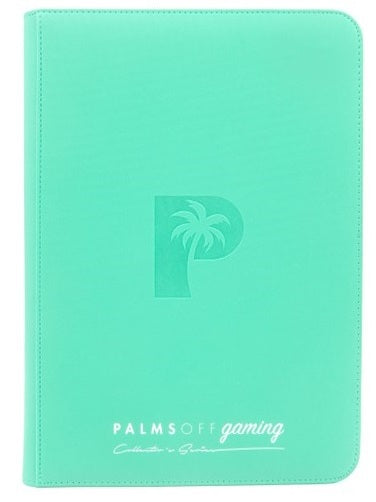 COLLECTOR'S SERIES 4 POCKET ZIP TRADING CARD BINDER - HOLDS 160 CARDS -TOURQUOISE