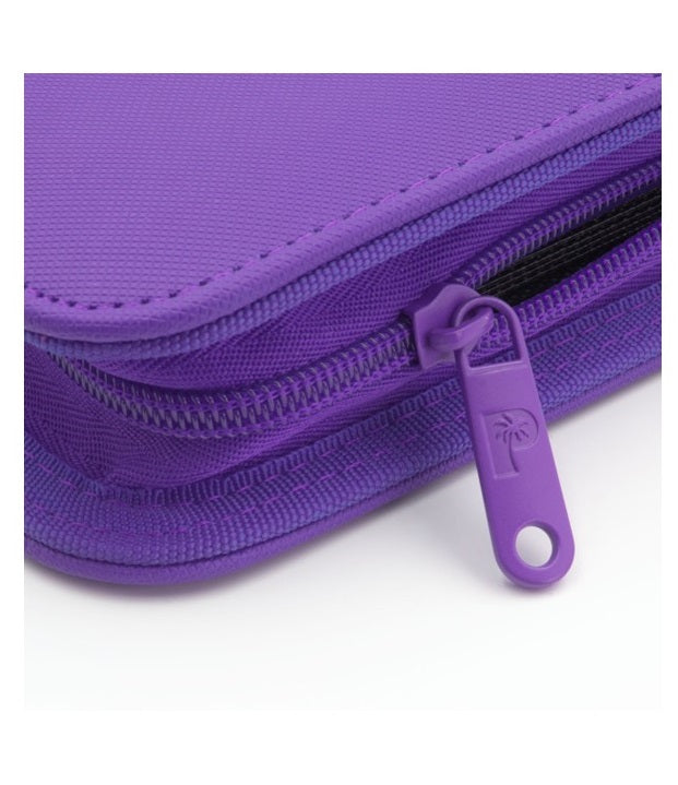 COLLECTOR'S SERIES 9 POCKET ZIP TRADING CARD BINDER - HOLDS 360 CARDS - PURPLE