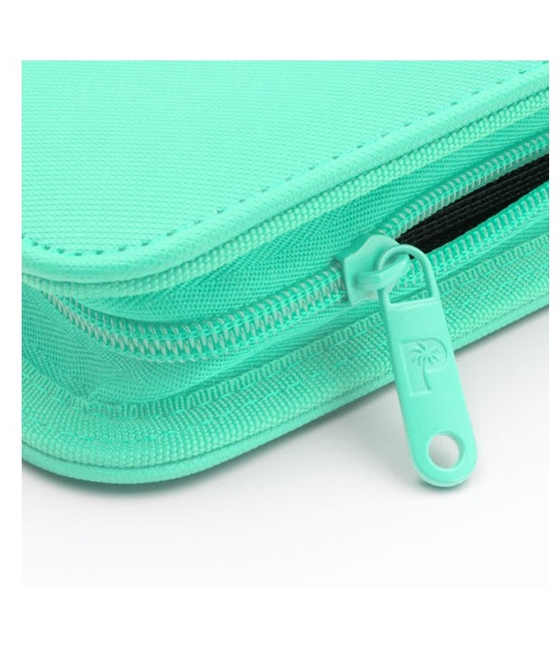 COLLECTOR'S SERIES 9 POCKET ZIP TRADING CARD BINDER - TURQUOISE