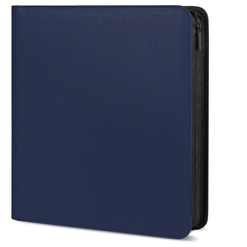 CARD BINDER - 12 pocket 480 Zippered PRO Binder Folder - NAVY