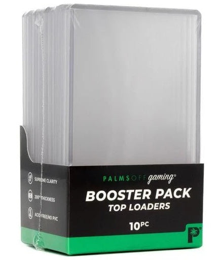 BOOSTER PACK TOP LOADERS - 10PC - Palms OFF Gaming