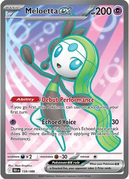 Meloetta ex 159/086 (SV: Black Bolt) - Holofoil