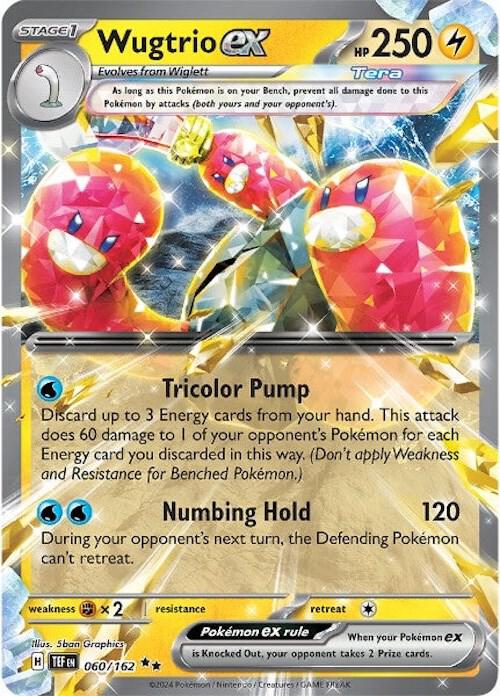 Wugtrio ex 060/162 (SV05: Temporal Forces) - Holofoil