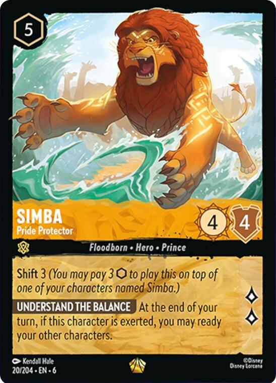 Simba, Pride Protector 20/204 (Azurite Sea) - Cold Foil