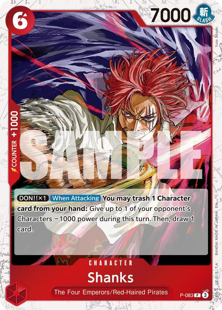 Shanks P-083 (Premium Booster -The Best- Vol. 2) - Pirate Foil
