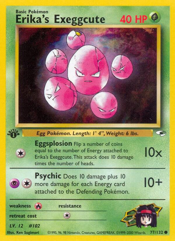 Erika's Exeggcute 077/132 (Gym Heroes) - 1st Edition