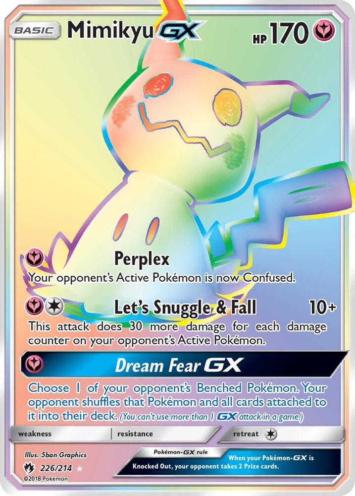 Mimikyu GX Secret 226/214 (SM - Lost Thunder) - Holofoil