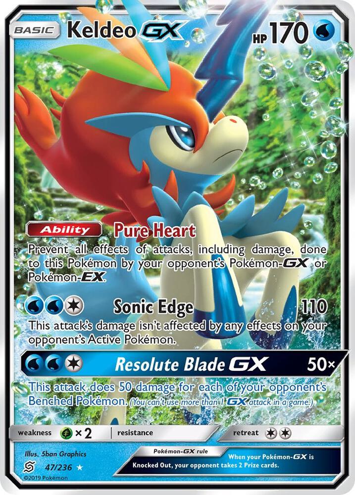 Keldeo GX 47/236 (SM - Unified Minds) - Holofoil