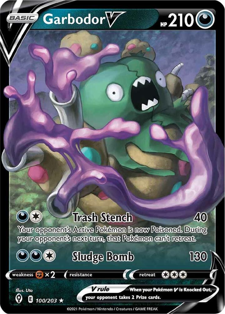 Garbodor V 100/203 (SWSH07: Evolving Skies) - Holofoil