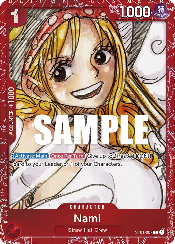 Nami (PCC Film RED) ST01-007 (One Piece Promotion Cards) - Alternate Art Foil