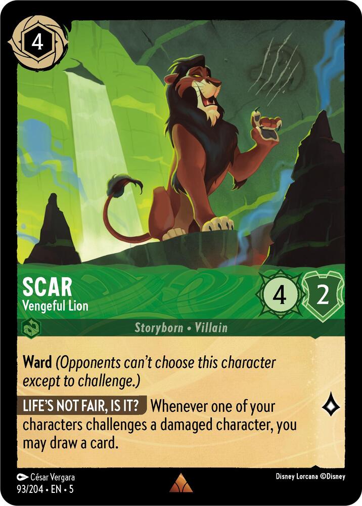 Scar, Vengeful Lion 93/204 (Shimmering Skies)