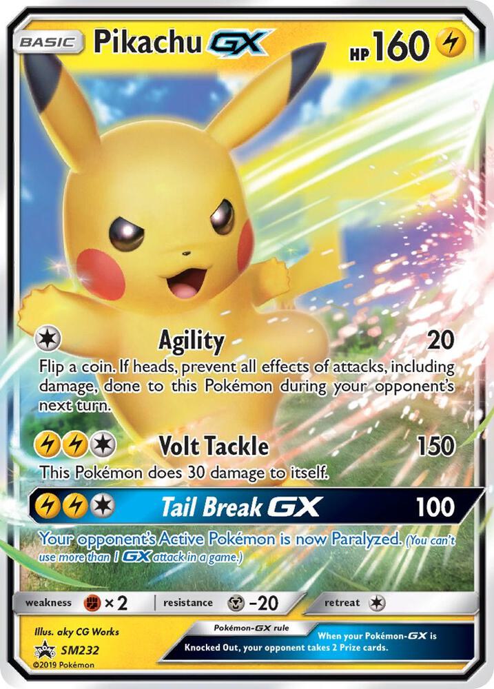 Pikachu GX SM232 (SM Promos) - Holofoil