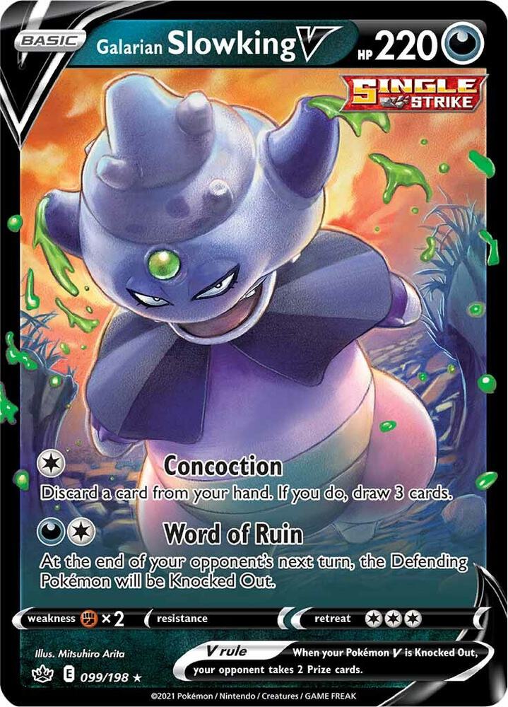 Galarian Slowking V 099/198 (SWSH06: Chilling Reign) - Holofoil