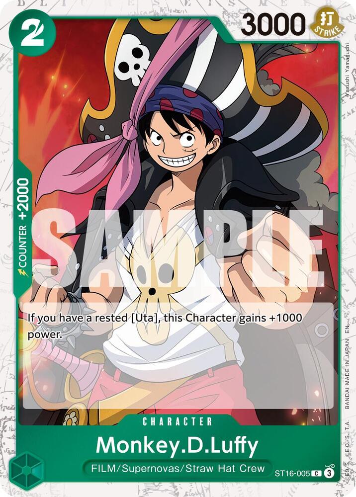 Monkey.D.Luffy ST16-005 (Premium Booster -The Best- Vol. 2) - Pirate Foil