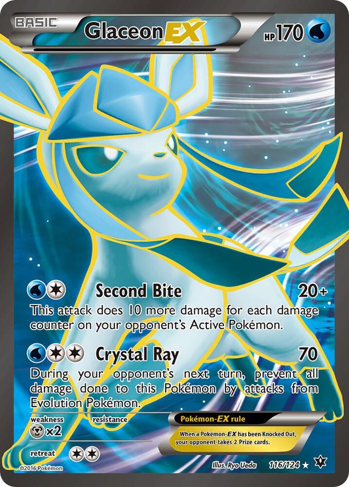 Glaceon EX 116/124 (XY - Fates Collide) - Holofoil
