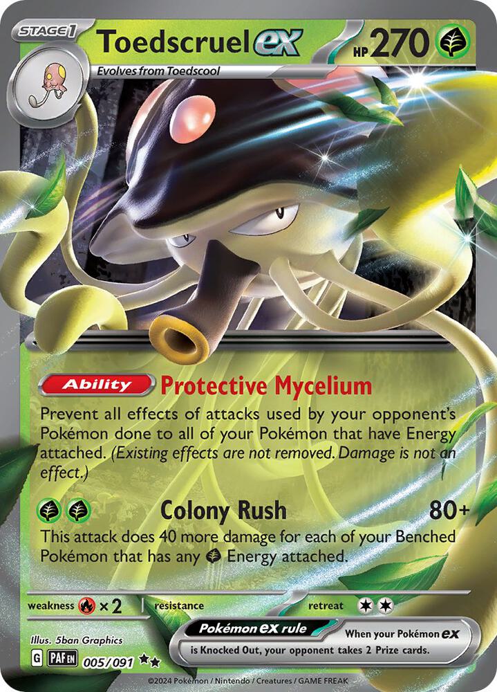 Toedscruel ex 005/091 (SV: Paldean Fates) - Holofoil
