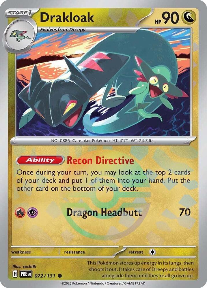 Drakloak 072/131 (SV: Prismatic Evolutions) - Poke Ball Holofoil