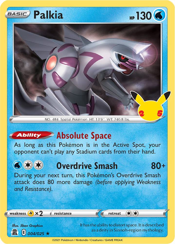 Palkia 004/025 (Celebrations) - Holofoil