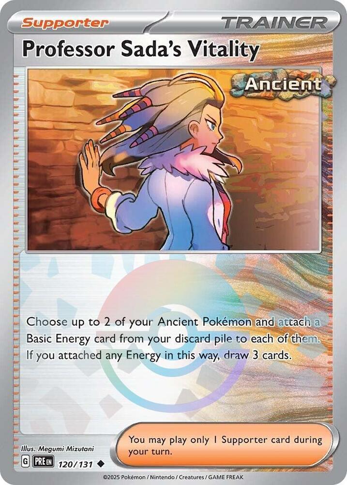 Professor Sada's Vitality 120/131 (SV: Prismatic Evolutions) - Poke Ball Holofoil