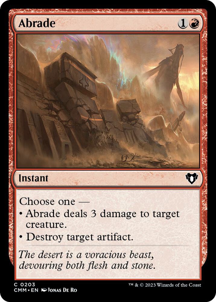 Abrade 203/451 (Commander Masters)