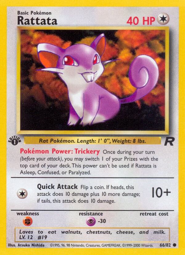 Rattata 66/82 (Team Rocket) - 1st Edition