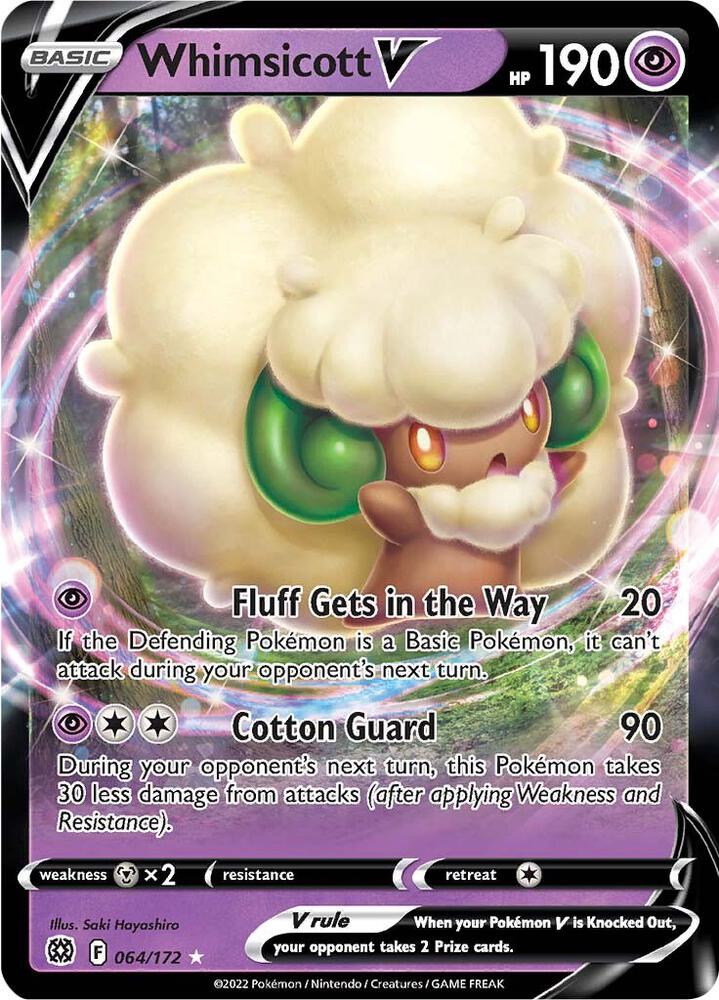 Whimsicott V 064/172 (SWSH09: Brilliant Stars) - Holofoil