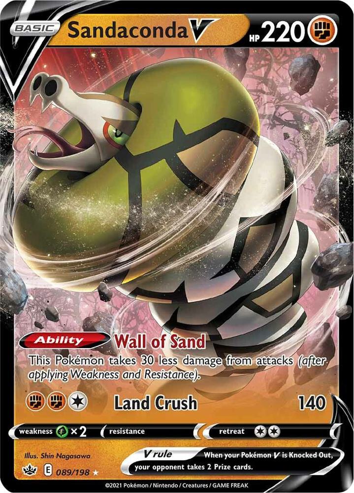 Sandaconda V 089/198 (SWSH06: Chilling Reign) - Holofoil