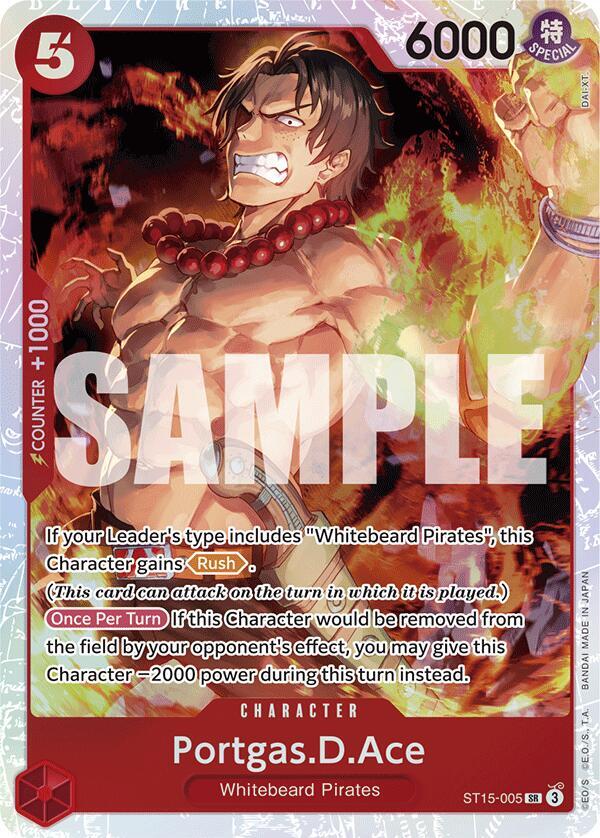 Portgas.D.Ace ST15-005 (Starter Deck 15: RED Edward.Newgate) - Foil