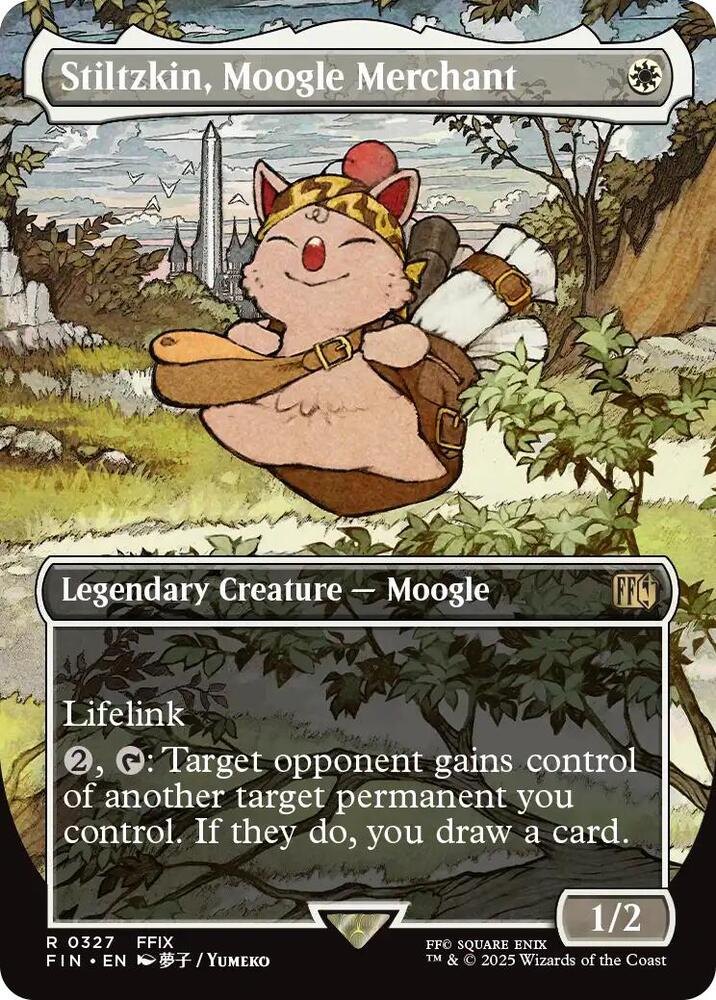 Stiltzkin, Moogle Merchant 327 (FINAL FANTASY) - Borderless Foil