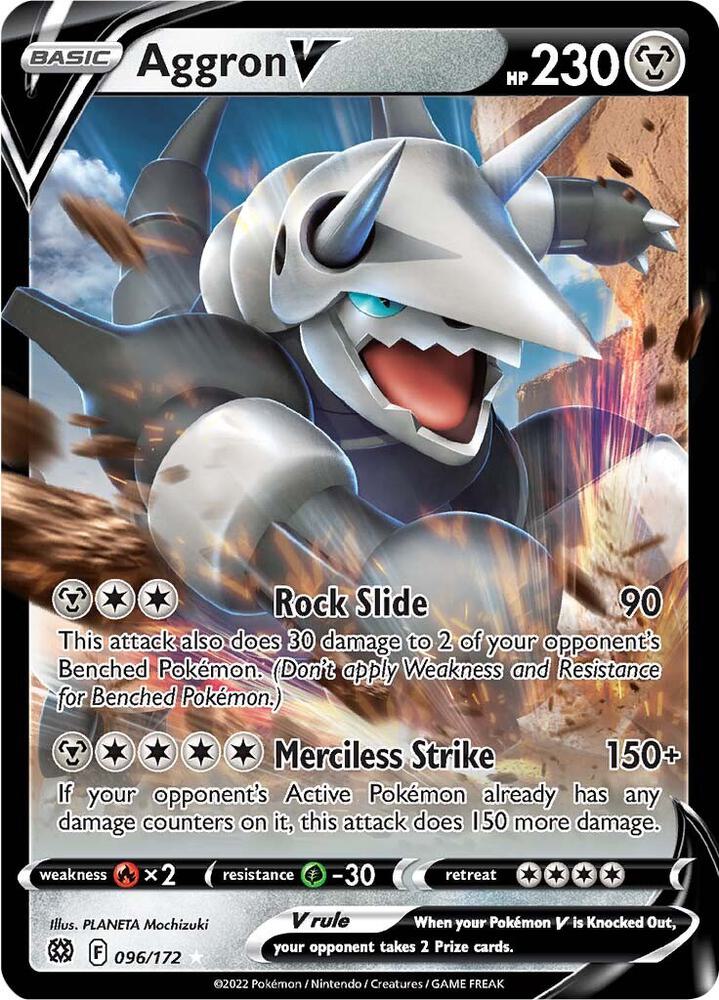 Aggron V 096/172 (SWSH09: Brilliant Stars) - Holofoil