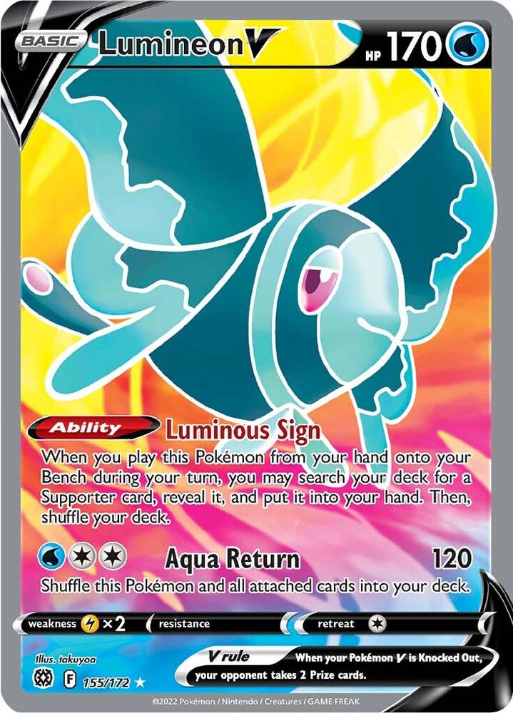 Lumineon V 155/172 (SWSH09: Brilliant Stars) - Holofoil