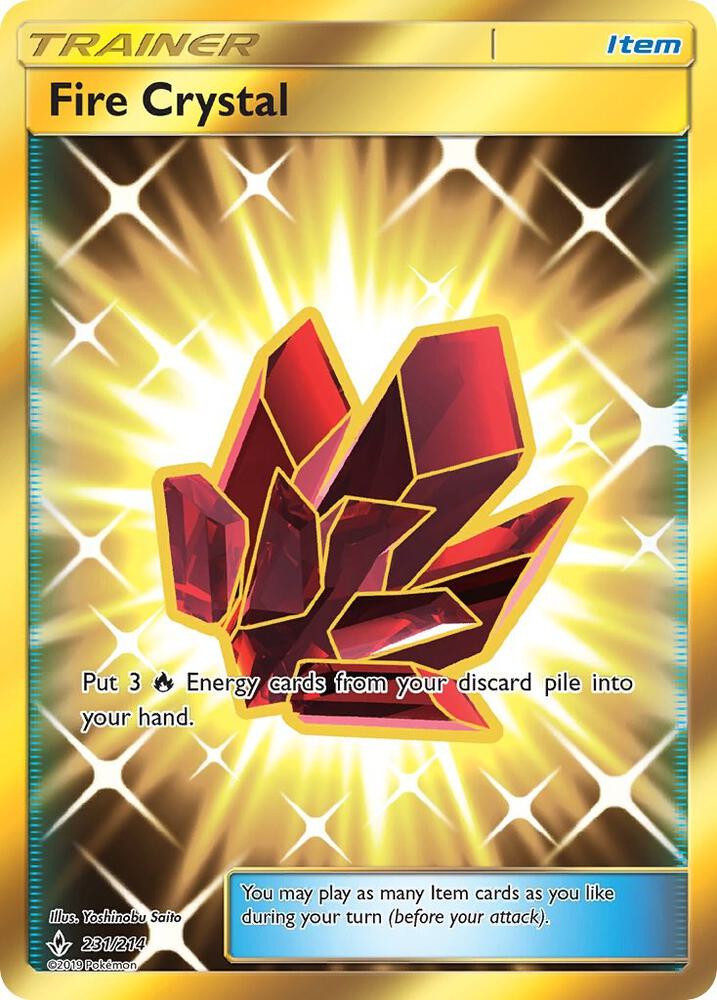 Fire Crystal 231/214 (SM - Unbroken Bonds) - Holofoil