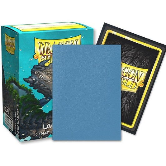 DRAGON SHIELD: BOXED 100 SLEEVES - MATTE - DUAL LAGOON (SARAS)