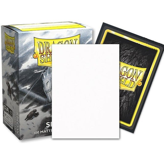 DRAGON SHIELD: BOXED 100 SLEEVES - MATTE - DUAL SNOW (NIRIN)