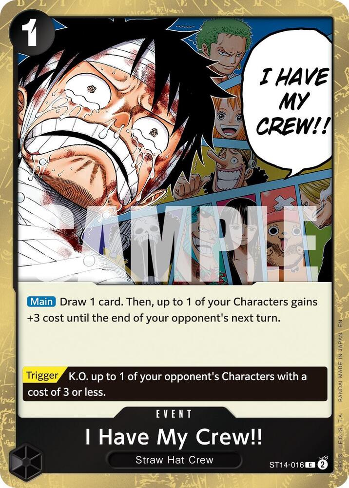 I Have My Crew!! ST14-016 (Premium Booster -The Best- Vol. 2) - Pirate Foil