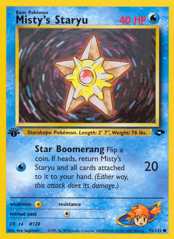 Misty's Staryu 092/132 (Gym Challenge) - 1st Edition
