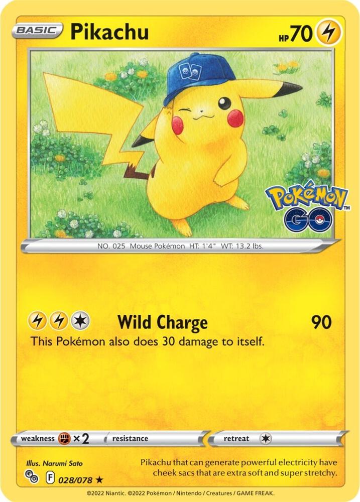 Pikachu 028/078 (Pokemon GO) - Holofoil