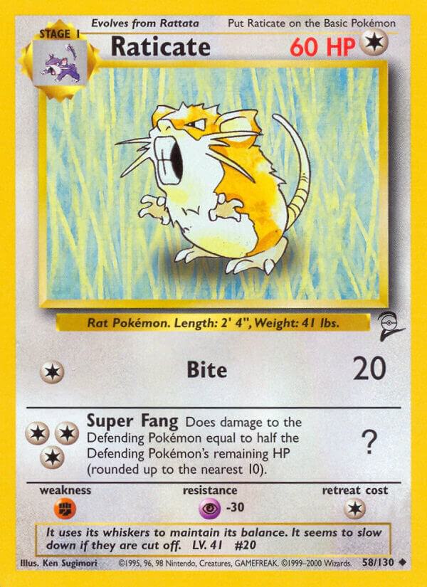 Raticate 058/130 (Base Set 2)