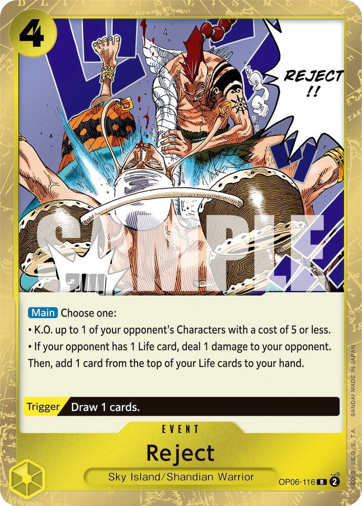 Reject OP06-116 (Wings of the Captain) - Foil