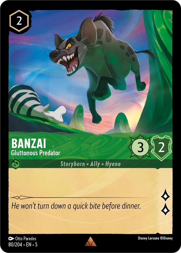 Banzai, Gluttonous Predator 80/204 (Shimmering Skies)