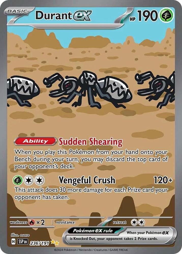 Durant ex 236/191 (SV08: Surging Sparks) - Holofoil
