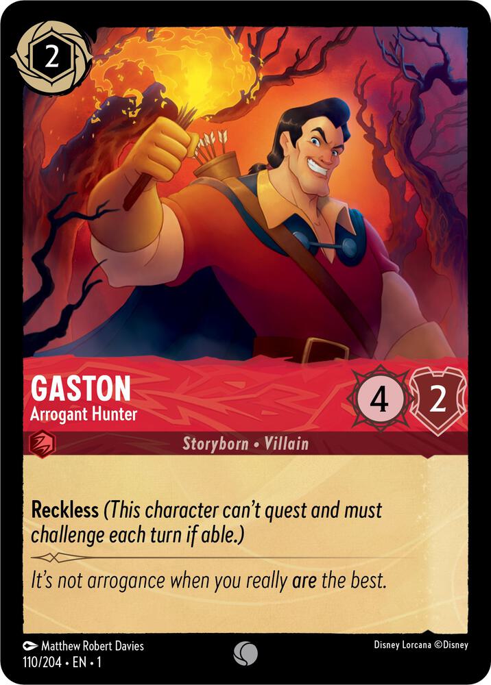 Gaston, Arrogant Hunter 110/204 (The First Chapter) - Cold Foil