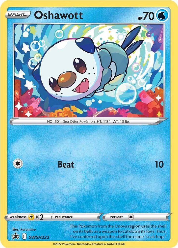 Oshawott SWSH222 (SWSH: Sword & Shield Promo Cards) - Holofoil
