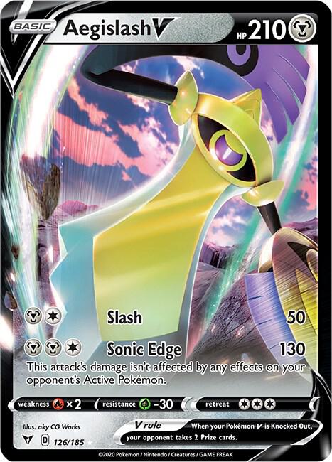 Aegislash V 126/185 (SWSH04: Vivid Voltage) - Holofoil