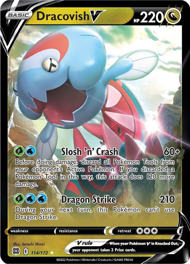 Dracovish V 114/172 (SWSH09: Brilliant Stars) - Holofoil