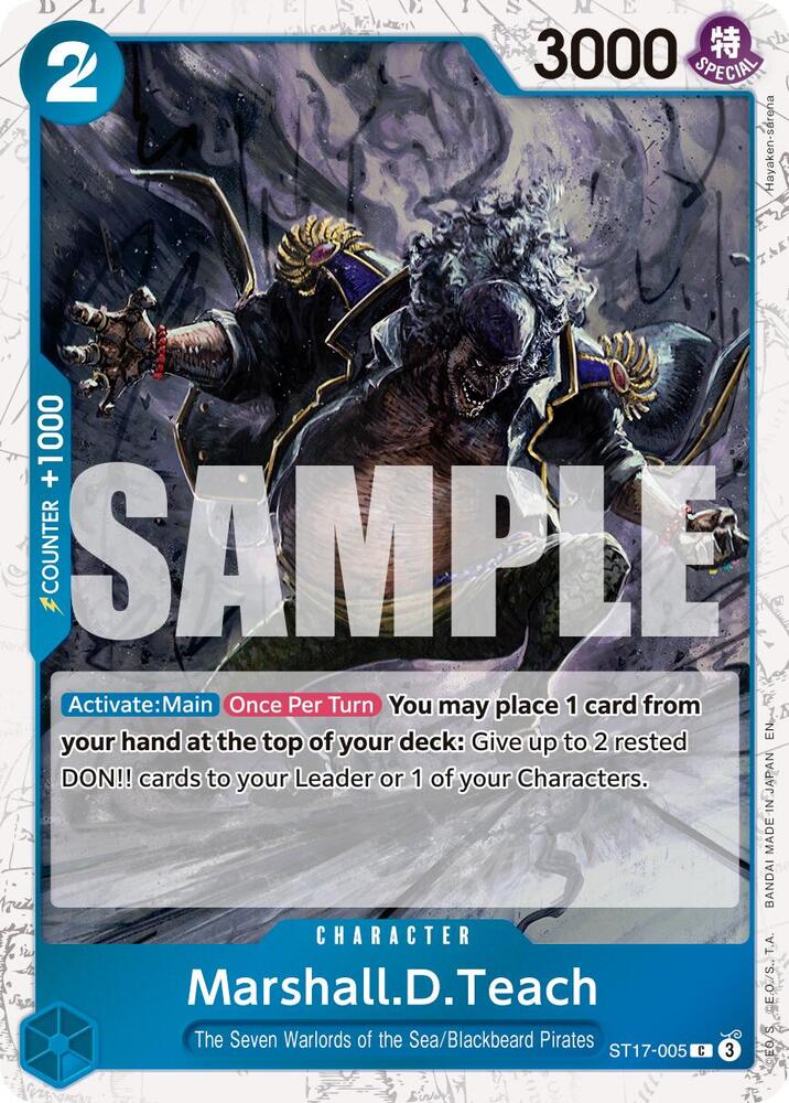 Marshall.D.Teach ST17-005 (Premium Booster -The Best- Vol. 2) - Pirate Foil