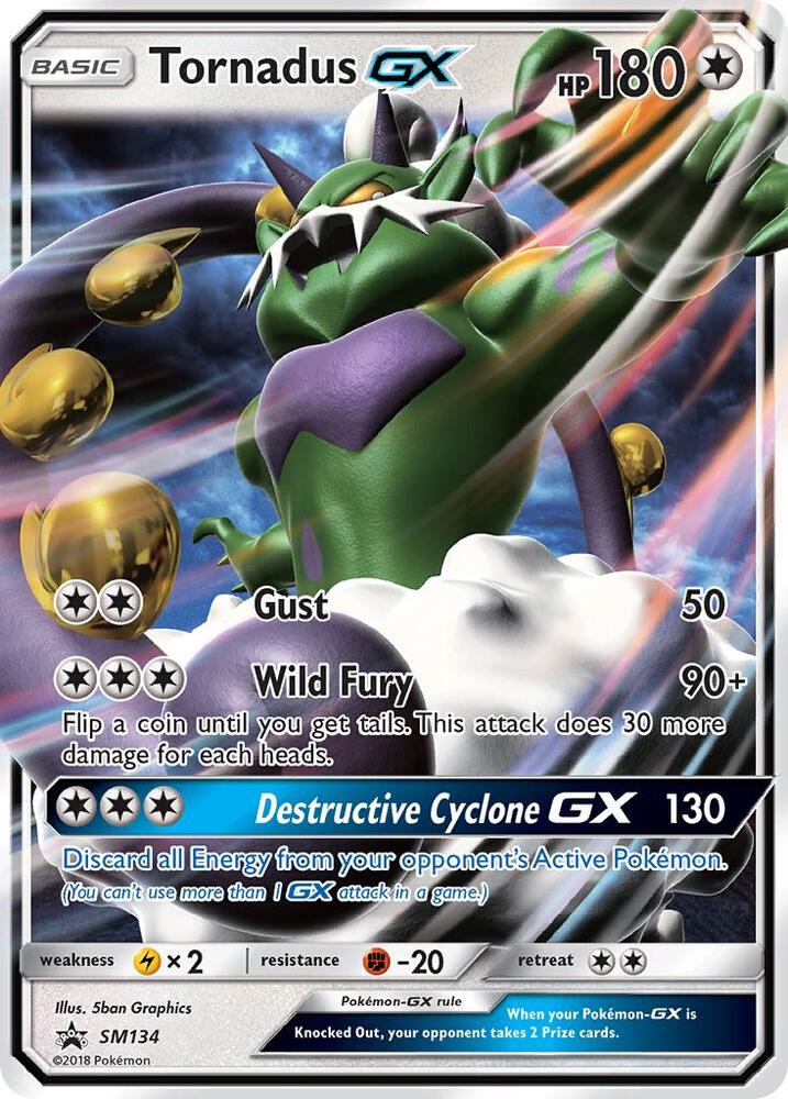 Tornadus GX SM134 (SM Promos) - Holofoil